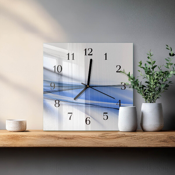Reloj de vidrio Líneas abstractas