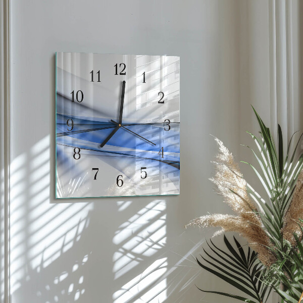 Reloj de vidrio Líneas abstractas