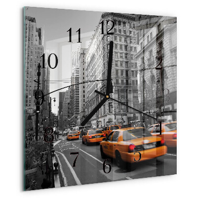 Reloj de vidrio Taxi de Nueva York