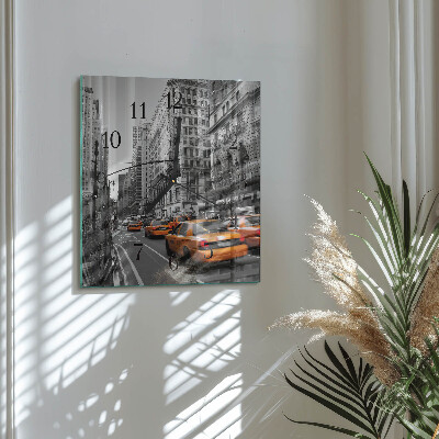 Reloj de vidrio Taxi de Nueva York
