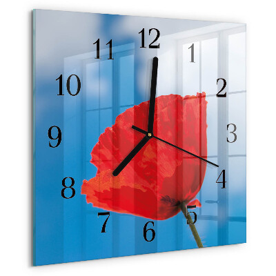 Reloj de vidrio Amapola