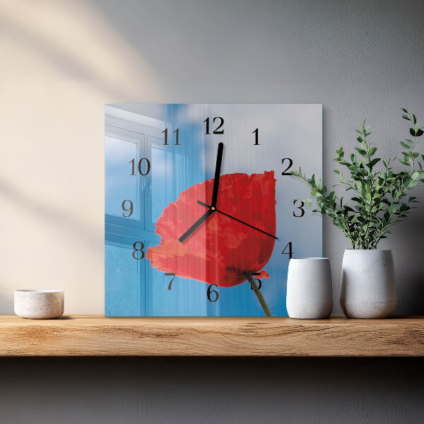 Reloj de vidrio Amapola