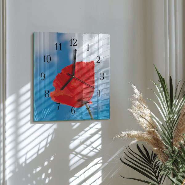 Reloj de vidrio Amapola