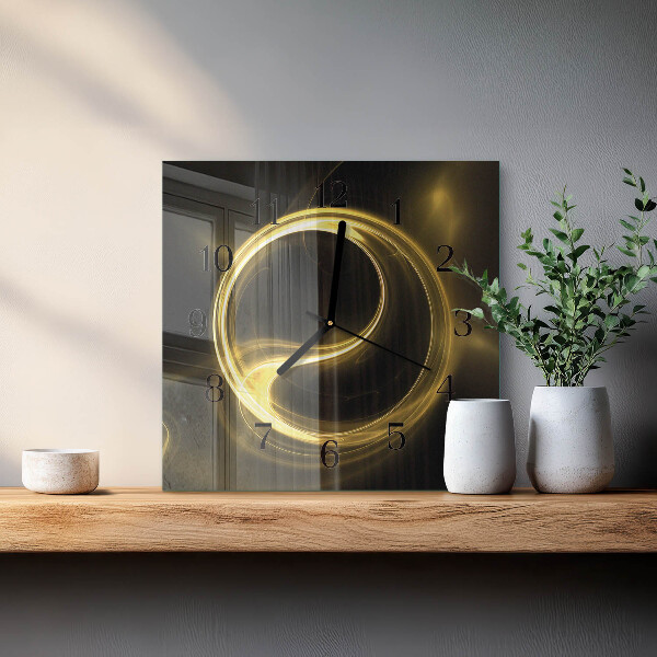 Reloj de vidrio Círculo de abstracción