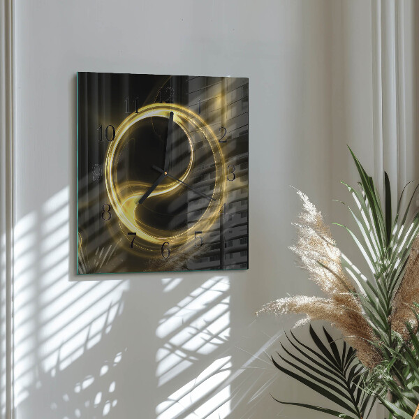 Reloj de vidrio Círculo de abstracción