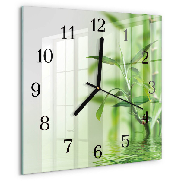 Reloj de vidrio Bambú