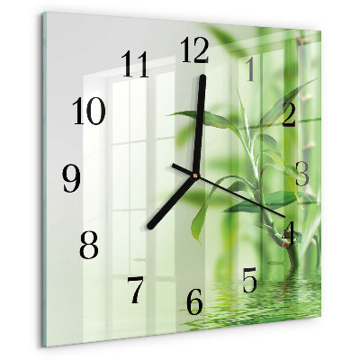 Reloj de vidrio Bambú