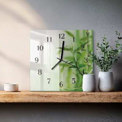 Reloj de vidrio Bambú