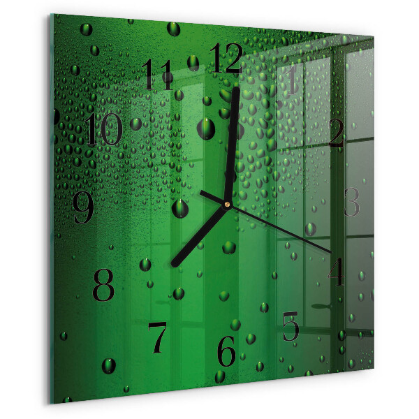 Reloj de vidrio Gotas de agua