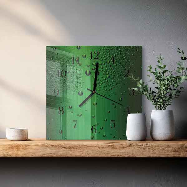 Reloj de vidrio Gotas de agua