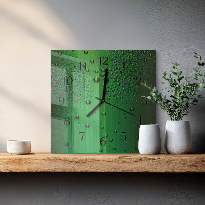 Reloj de vidrio Gotas de agua