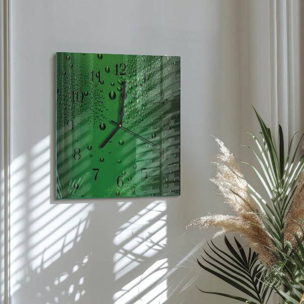 Reloj de vidrio Gotas de agua