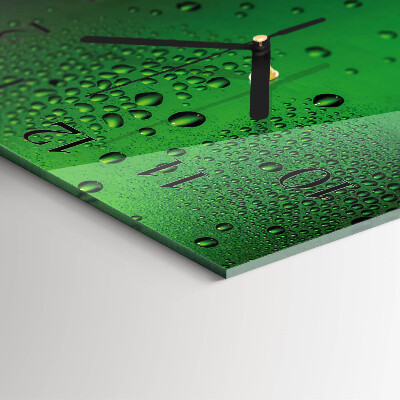 Reloj de vidrio Gotas de agua