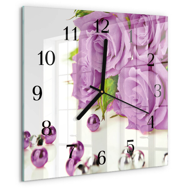 Reloj de vidrio Rosas