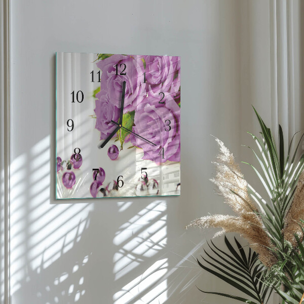 Reloj de vidrio Rosas