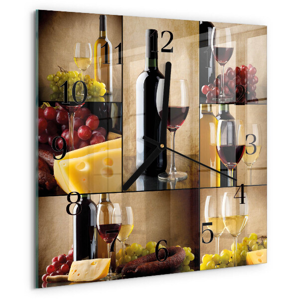 Reloj de vidrio Botella de vino