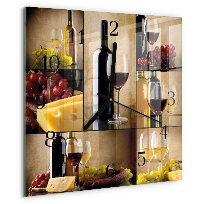 Reloj de vidrio Botella de vino