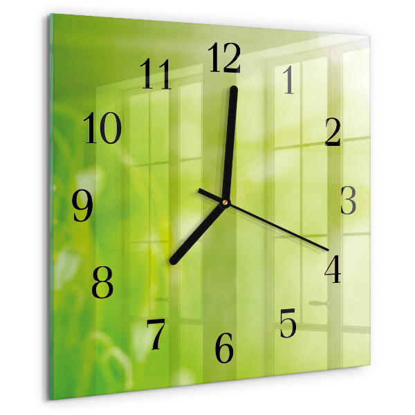 Reloj de vidrio Césped
