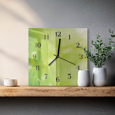 Reloj de vidrio Césped
