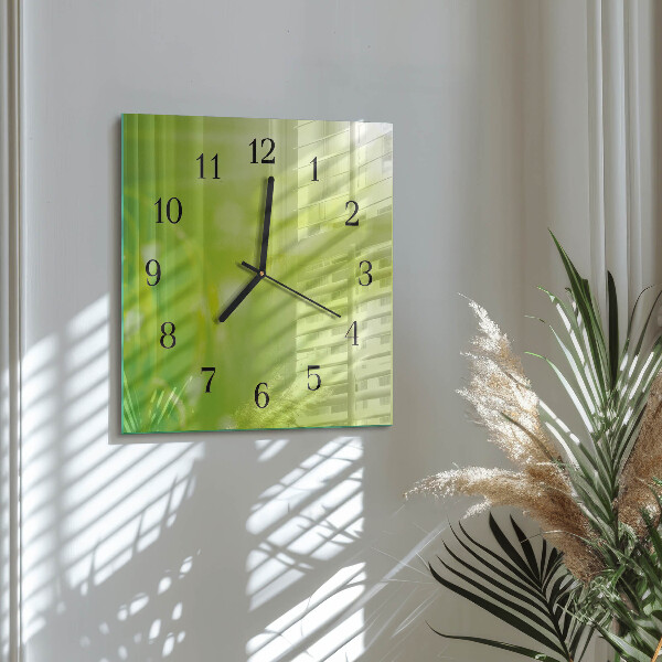 Reloj de vidrio Césped