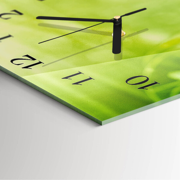 Reloj de vidrio Césped