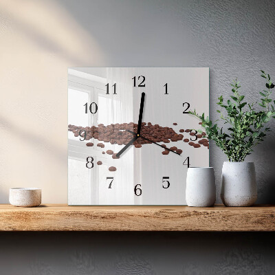 Reloj de vidrio Granos de café
