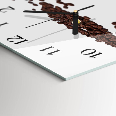 Reloj de vidrio Granos de café