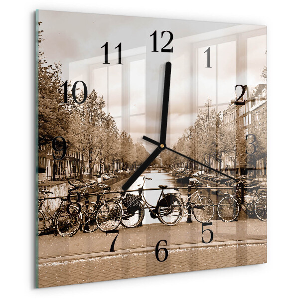 Reloj de vidrio Ámsterdam Sepia