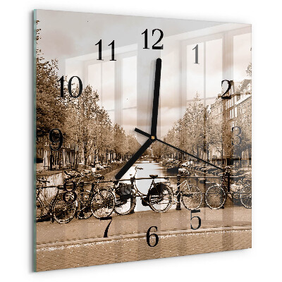 Reloj de vidrio Ámsterdam Sepia