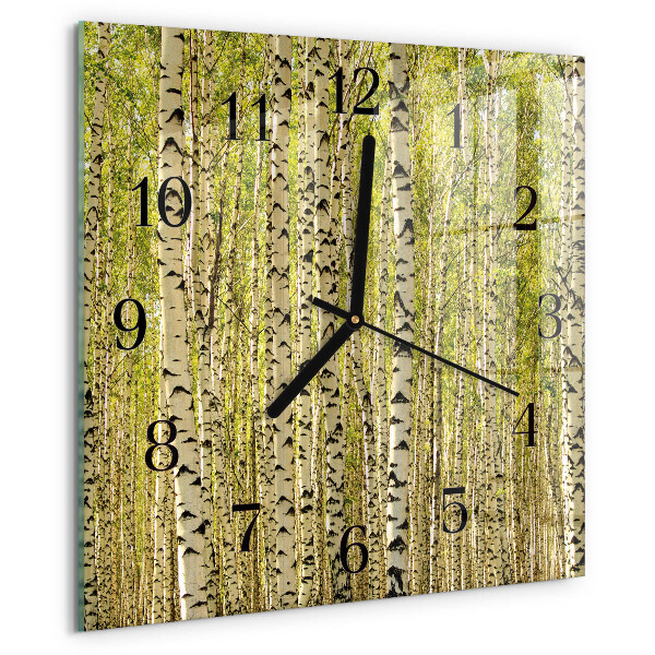 Reloj de vidrio Bosque de abedules