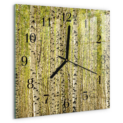 Reloj de vidrio Bosque de abedules