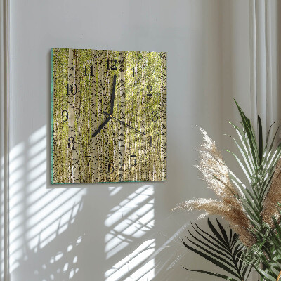 Reloj de vidrio Bosque de abedules