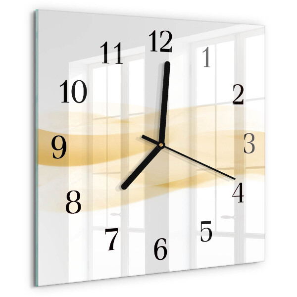 Reloj de vidrio Onda abstracta