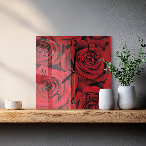 Reloj de vidrio Rosas