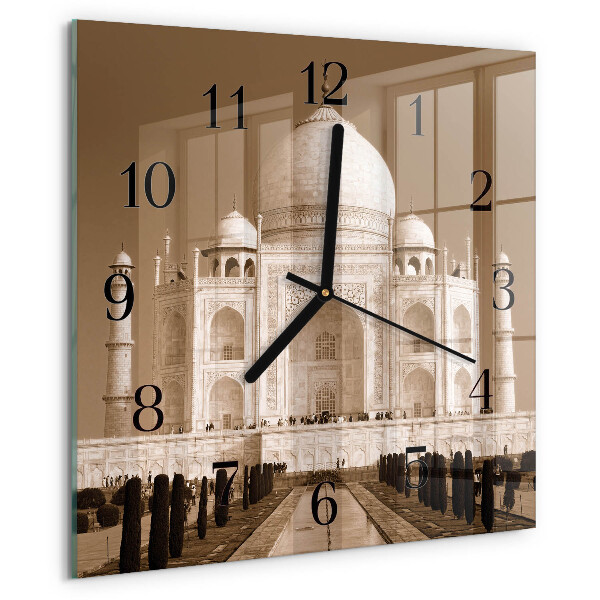 Reloj de vidrio Taj Mahal Sepia