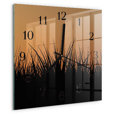 Reloj de vidrio Césped