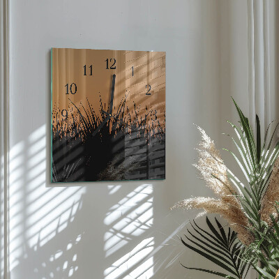 Reloj de vidrio Césped