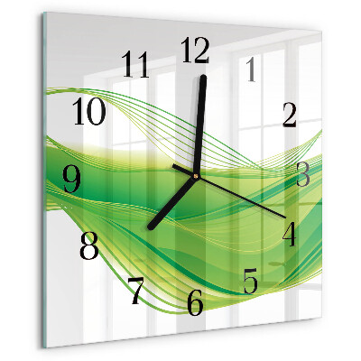 Reloj de vidrio Líneas abstractas
