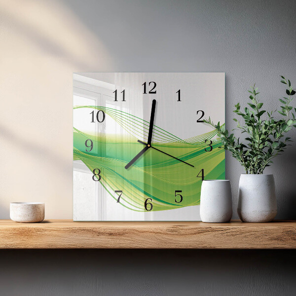 Reloj de vidrio Líneas abstractas