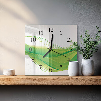 Reloj de vidrio Líneas abstractas