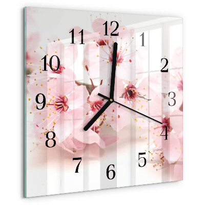 Reloj de vidrio Flores