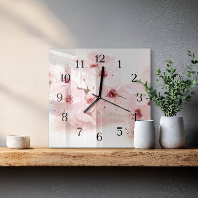 Reloj de vidrio Flores