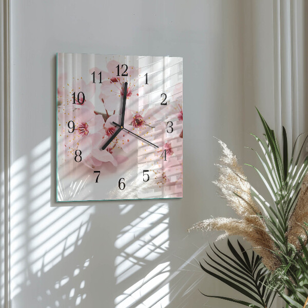 Reloj de vidrio Flores