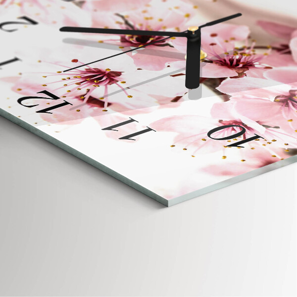 Reloj de vidrio Flores
