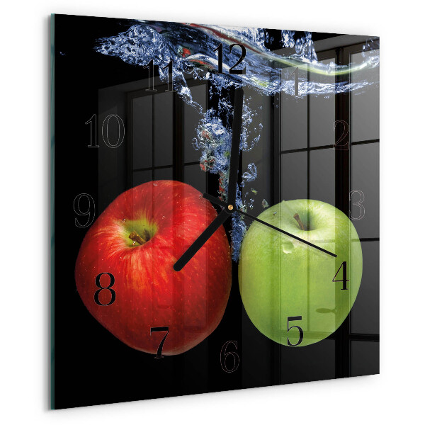 Reloj de vidrio Manzanas