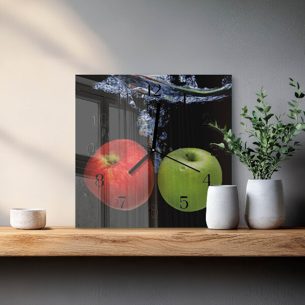 Reloj de vidrio Manzanas