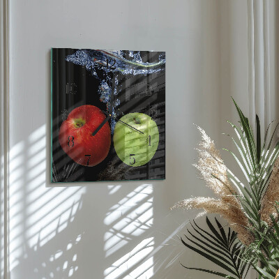 Reloj de vidrio Manzanas