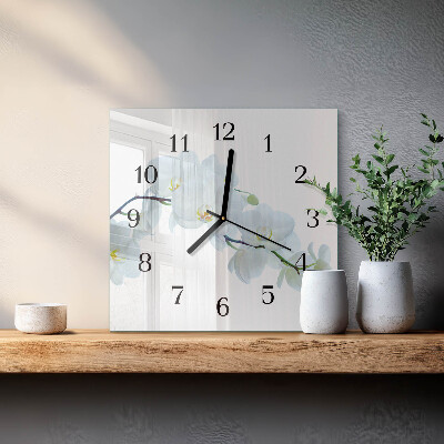 Reloj de vidrio Orquídea