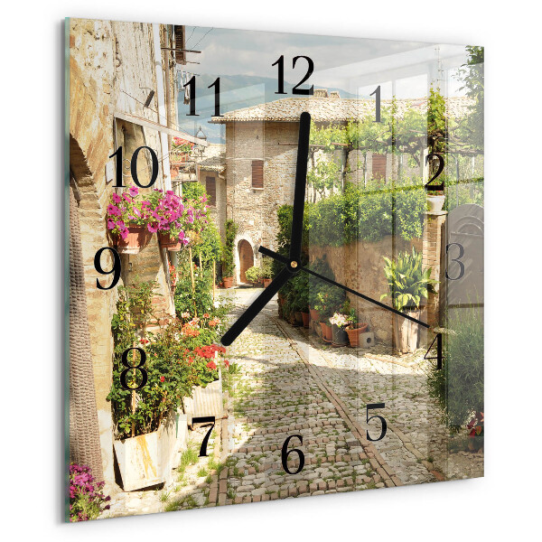Reloj de vidrio Callejón de las Flores