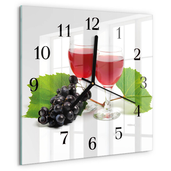 Reloj de vidrio Uvas para vino